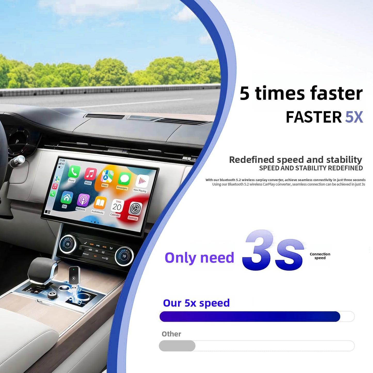 Wireless Carplay Android Auto Adapter
